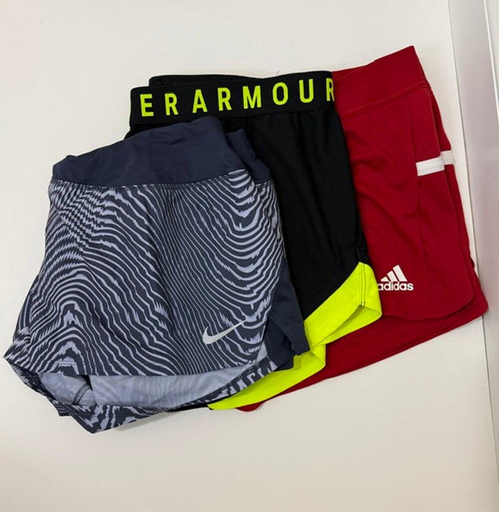 Nike Under Armour Adidas Athletic Shorts Bundle Womens XL Set of 3